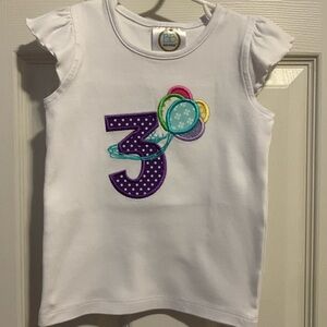 Blanks Boutique embroidered appliquéd 3T t-shirt NWOT